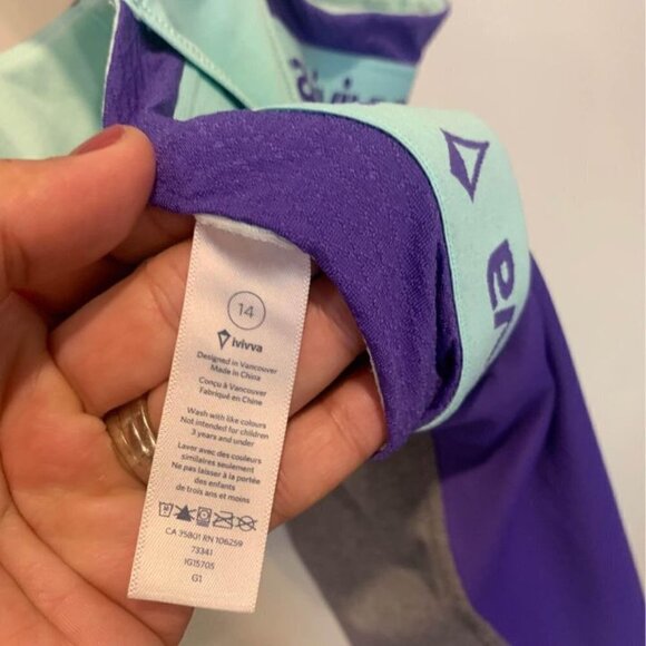 Lululemon- Ivivva Girls Racerback Tank. Bra Attached. Size 14. New Condition. - Picture 5 of 10